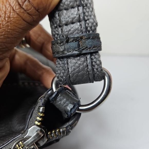 The Sak Leather Crossbody Bag With Adjustable Straps Gray Women Shoulder Bag - Picture 5 of 16